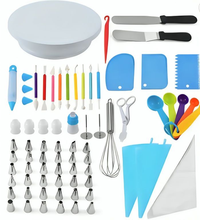 KIT 66 PIEZAS DE REPOSTERIA DECORACION DE TORTA