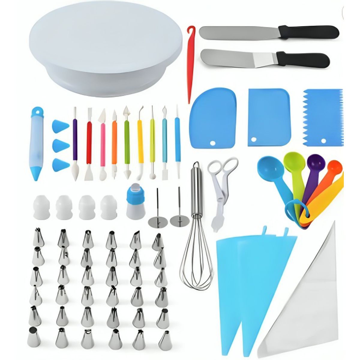 GENERICO - KIT 66 PIEZAS DE REPOSTERIA DECORACION DE TORTA