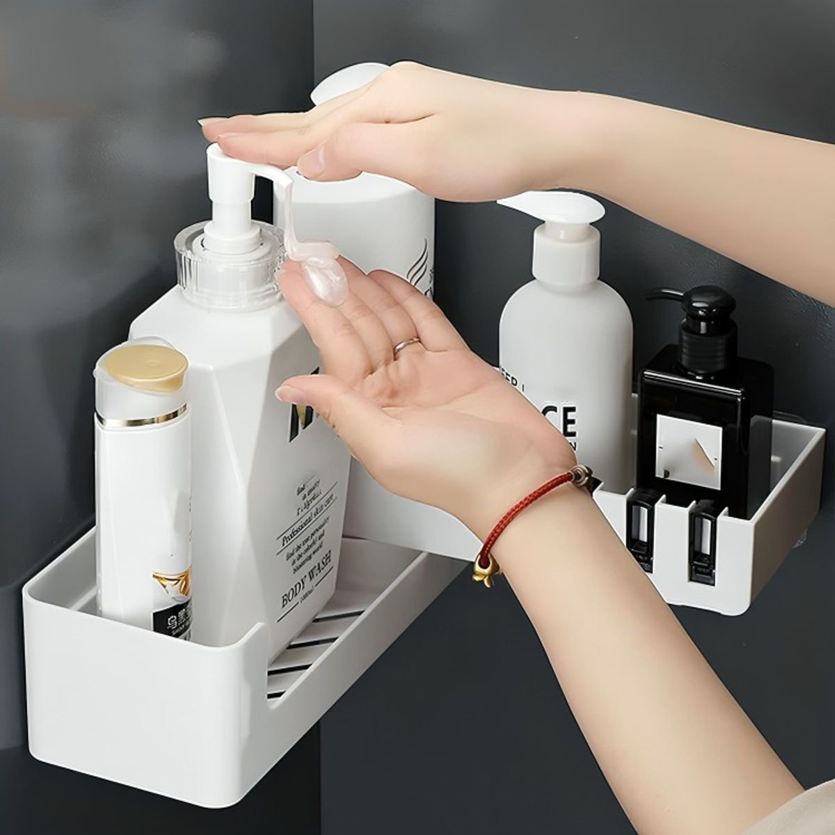 GENERICO - Estantes Ducha De Esquina Giratorios Para Montar En La Pared