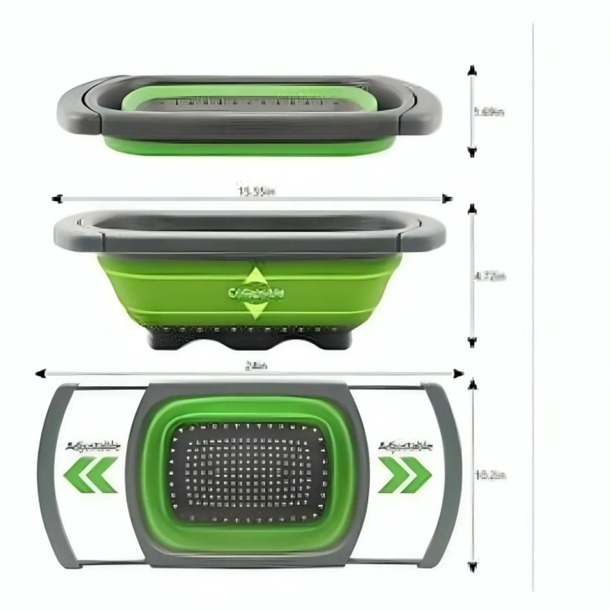 GENERICO - Cestas de lavado flexibles y plegables con tapon