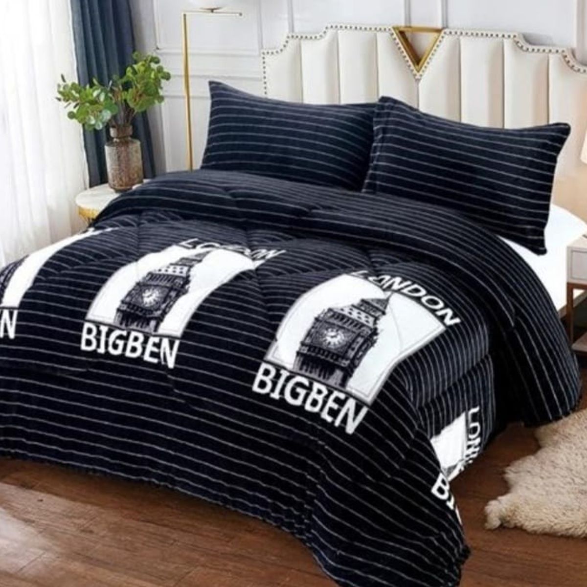 GENERICO - Cubrecama de Invierno Plush con Chiporro 2 p RS1029