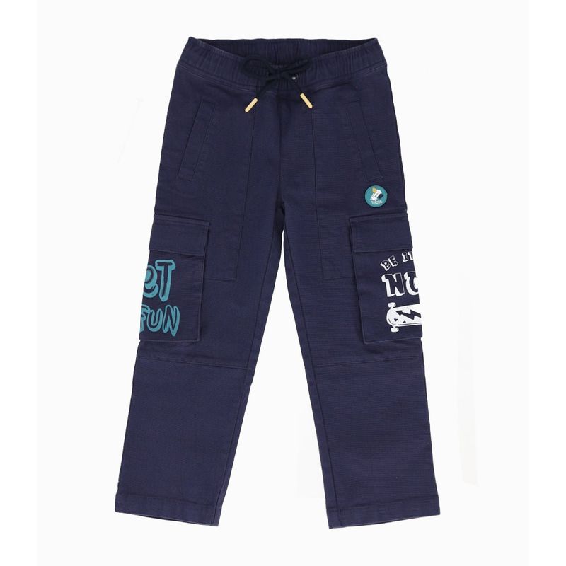 4KIDS - Pantalón niño cargo azul marino 4 Kids