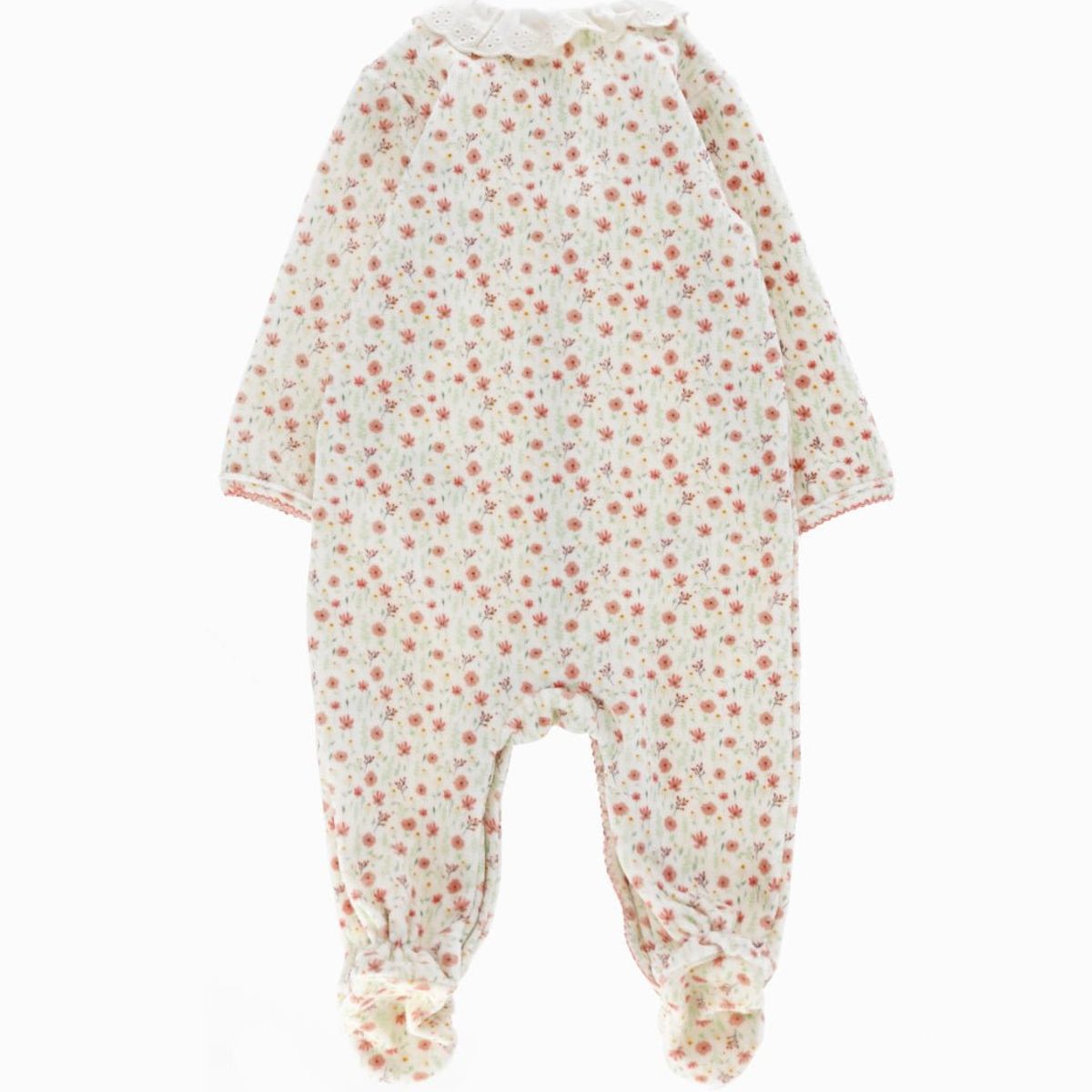 4KIDS - Enterito recién nacida floreado blanco 4 Kids