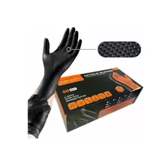 GENERICO - Guantes Bienok Negro L Diamantado 8.0 Grs Profesional 50 Uni