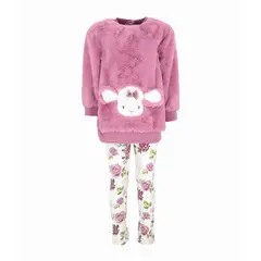 LIMONADA - Conjunto niña con oveja burdeo