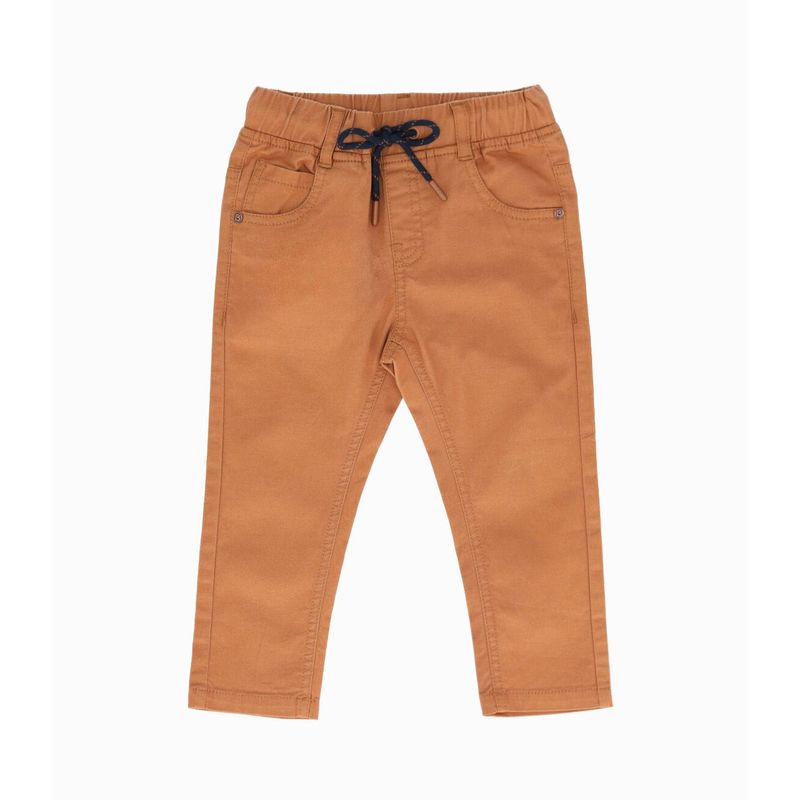 BLACK AND BLUE - Pantalón bebés básico camel Black and Blue