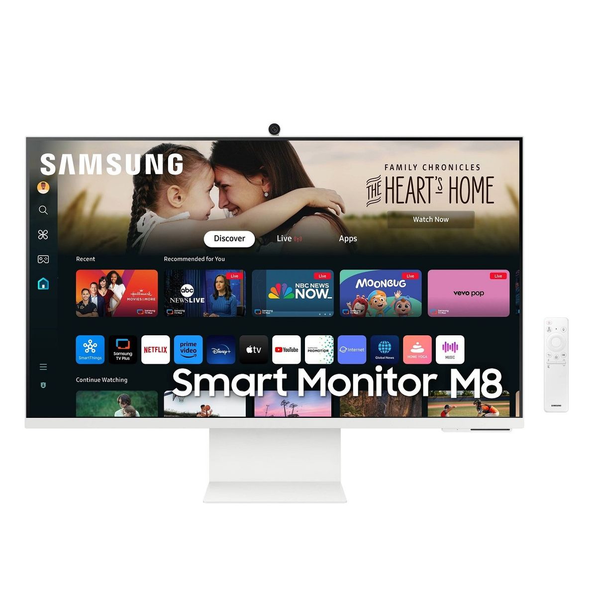 SAMSUNG - Monitor Smart Samsung M80D 32" UltraHD 3840x2160 HDMI/Wi-Fi Plano