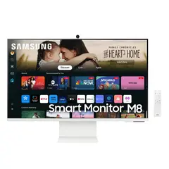 SAMSUNG - Monitor Smart M80C 32" UltraHD 3840x2160 HDMI/Wi-Fi Plano
