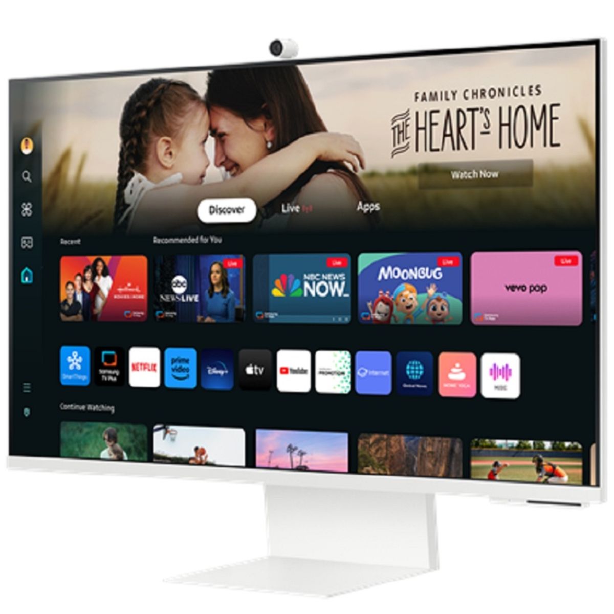 SAMSUNG - Monitor Smart Samsung M80D 32" UltraHD 3840x2160 HDMI/Wi-Fi Plano