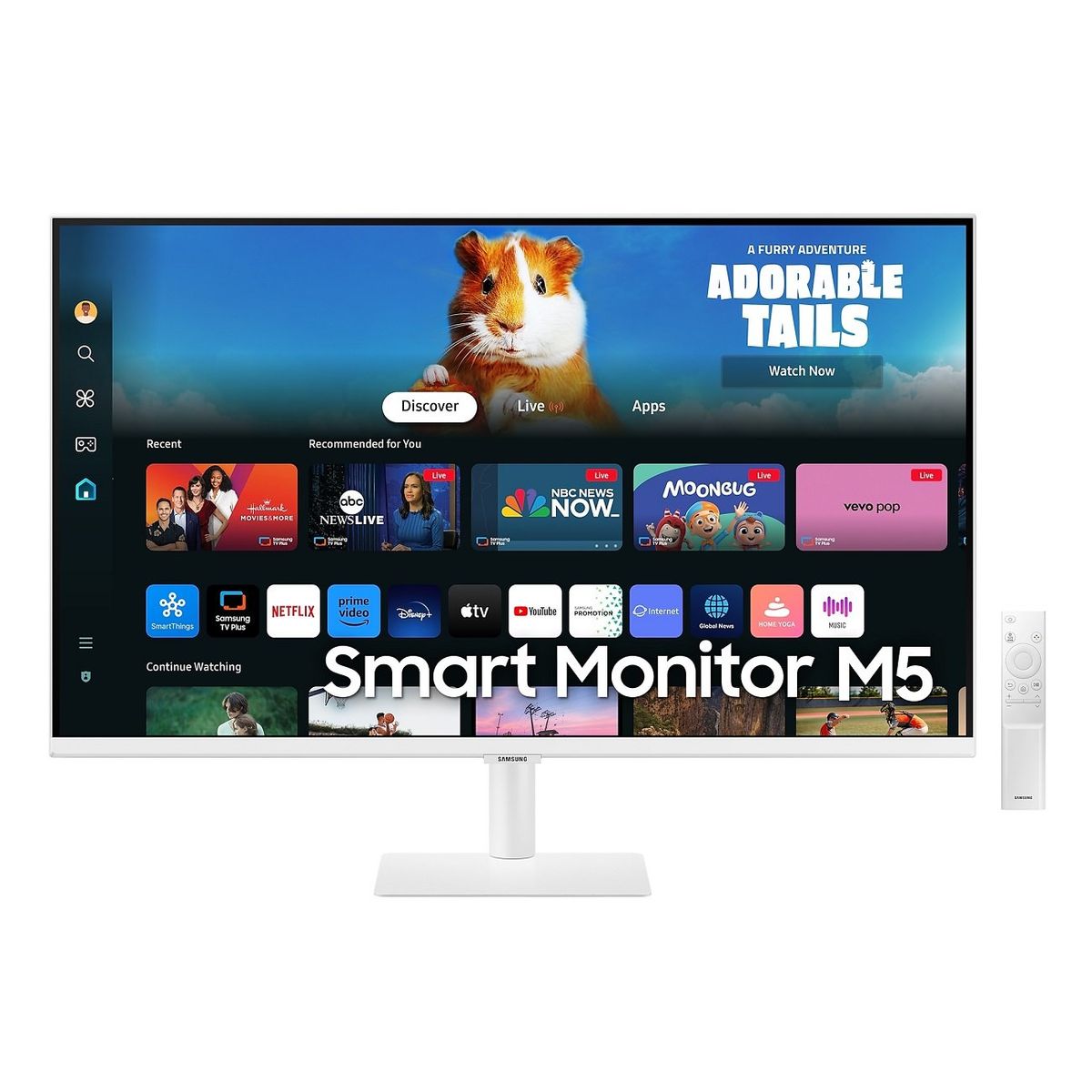 SAMSUNG - Monitor Smart Samsung M50D M5 27" FHD HDMI,USB,Wi-Fi Plano