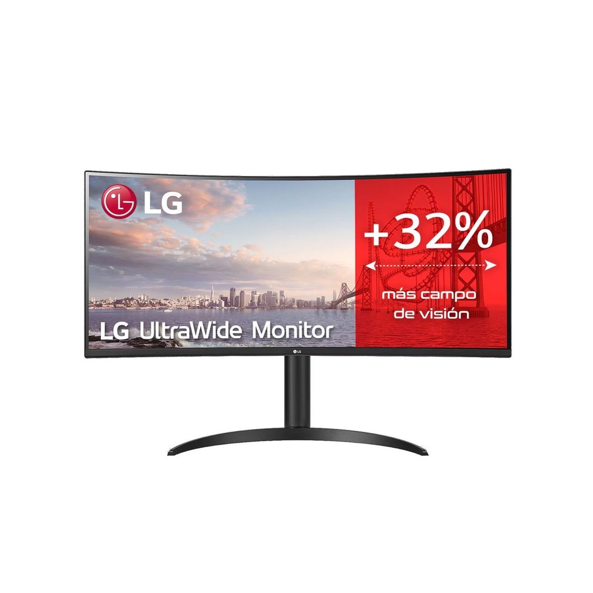 LG - Monitor Gamer LG UltraWide 34“ QHD 3440x1440 D-Port,HDMI Curvo 160Hz