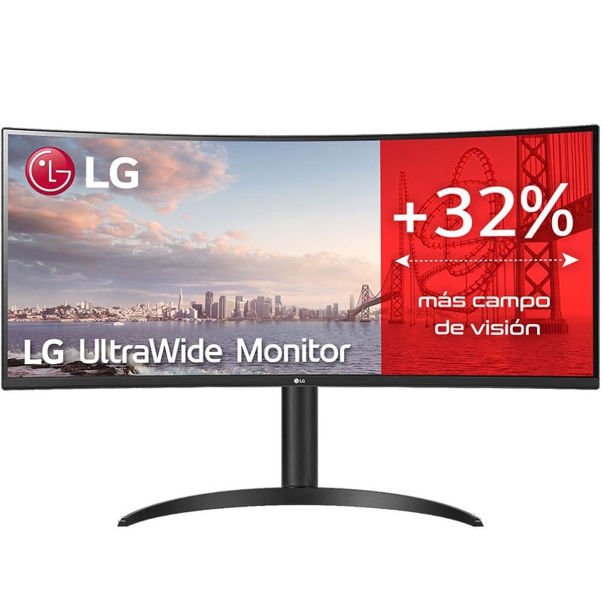 LG - Monitor Gamer LG UltraWide 34“ QHD 3440x1440 D-Port,HDMI Curvo 160Hz