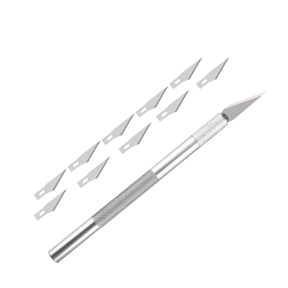 RD - Cutter Bisturi Corte Exacto Manualidades Rd + 10 Cuchillas