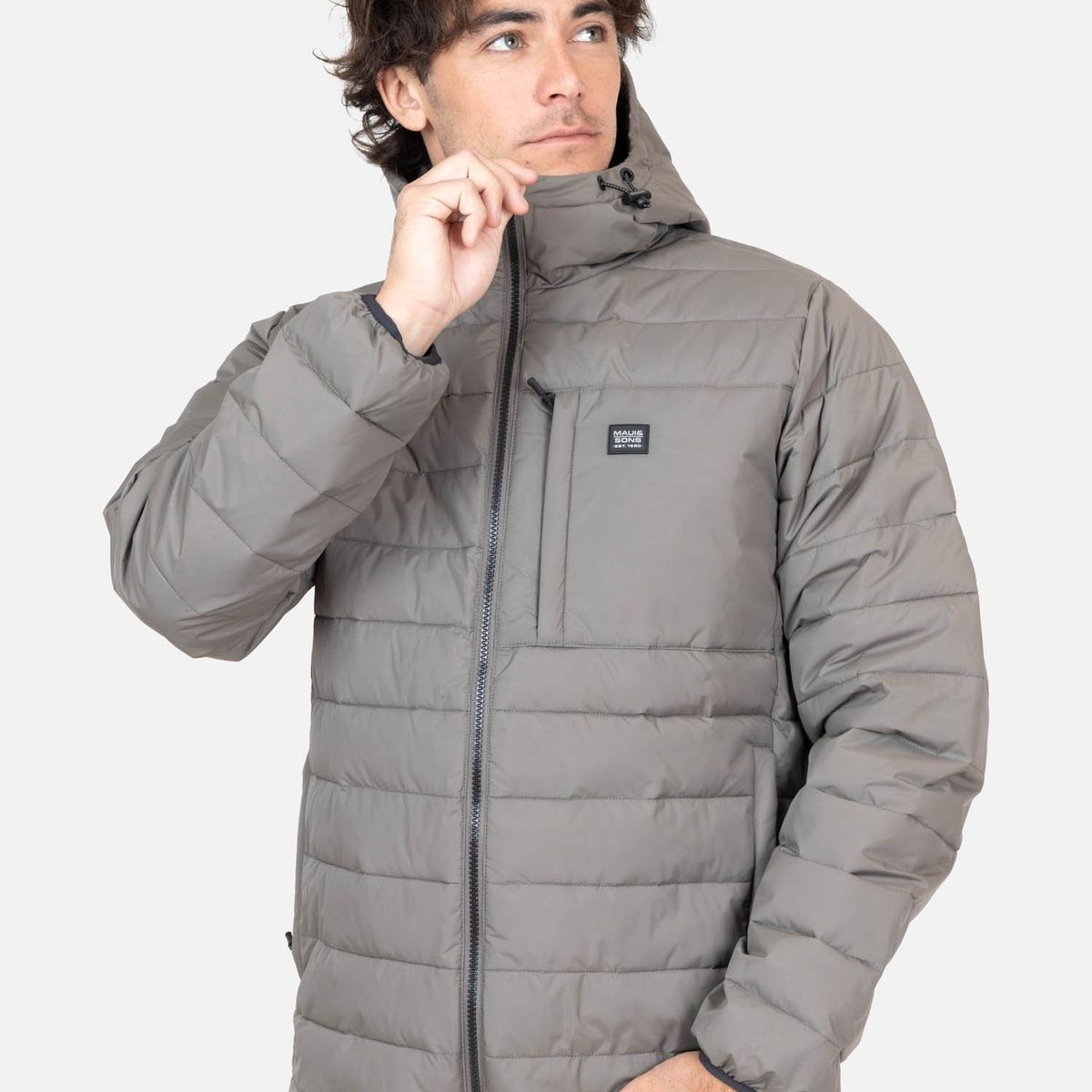 MAUI AND SONS - Parka Ventisca Gris Hombre Maui And Sons - Celeste