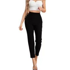 MPROPIA - Pantalón de Vestir Pitillo Tiro Alto Semi Formal Mujer Calza 7006