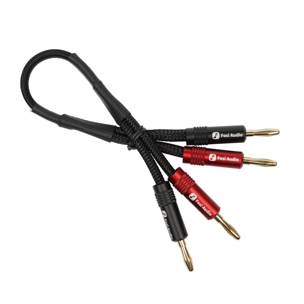 MCI - Cable Banana Chapado en Oro para Parlante 30cm - Fosi Audio