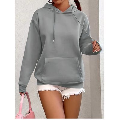 Imagen 2 del producto Polerón Canguro Mujer Algodón Bolsillo Verano Colores 7537