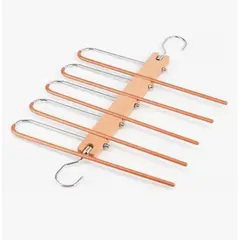 GENERICO - Colgador De Pantalones Ropa Ganchos 5 En 1 Antideslizante