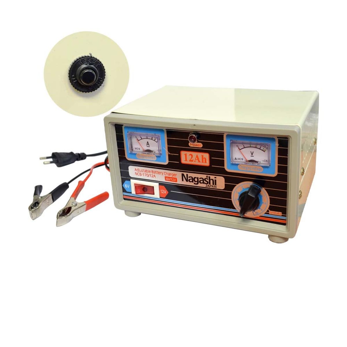 CARGADOR DE BATERIA 6V12V NCB-170 12A NAGASHI, marca NAGASHI - Foto 2