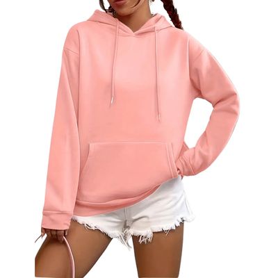 Imagen 2 del producto Polerón Canguro Mujer Algodón Bolsillo Verano Colores 7537