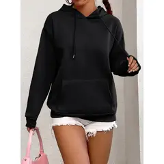 LIKE SHOP - Polerón Canguro Mujer Algodón Bolsillo Verano Colores 7537