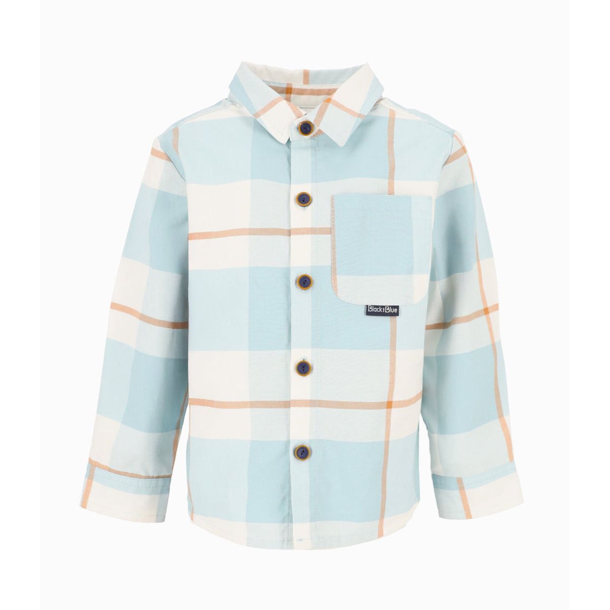 BLACK AND BLUE - Camisa bebés cuadrillé menta Black and Blue