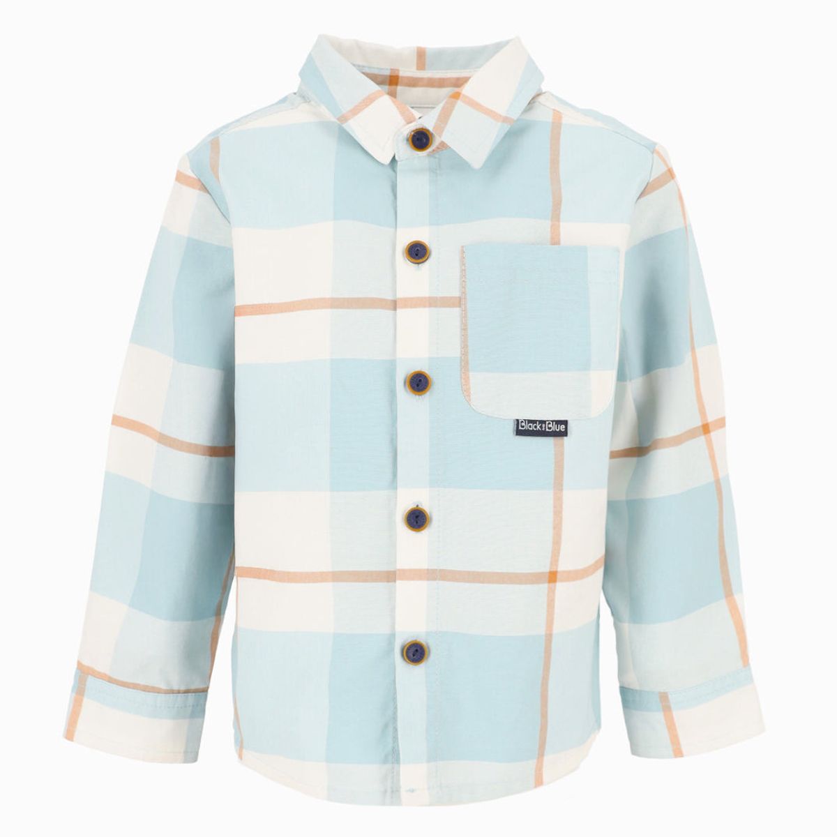 BLACK AND BLUE - Camisa bebés cuadrillé menta Black and Blue