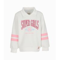Polerón niña super girls blanco 4 Kids