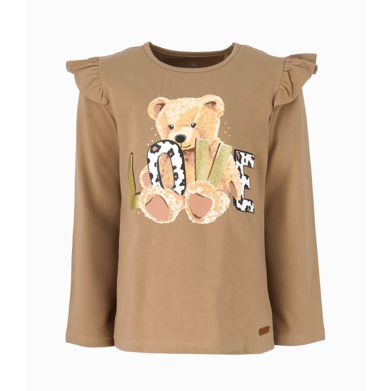 LIMONADA - Polera niña love beige Limonada