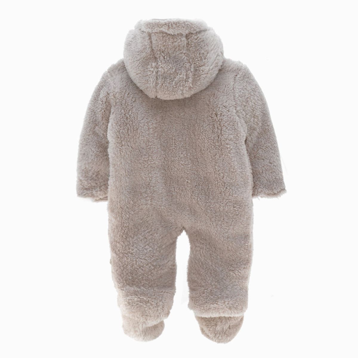 BLACK AND BLUE - Saquito recién nacido con gorro arena Black and Blue