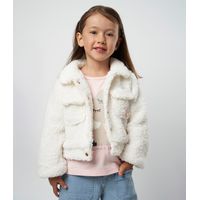Chaqueta niña sherpa blanco 4 Kids
