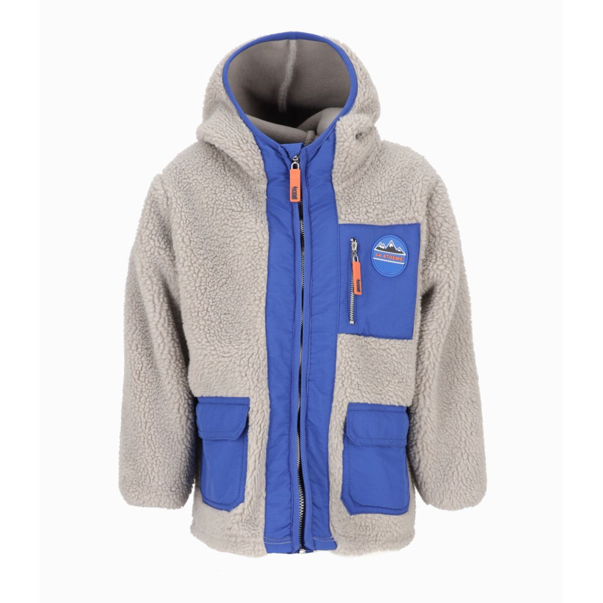 4KIDS - Polerón niño sherpa gris 4 Kids