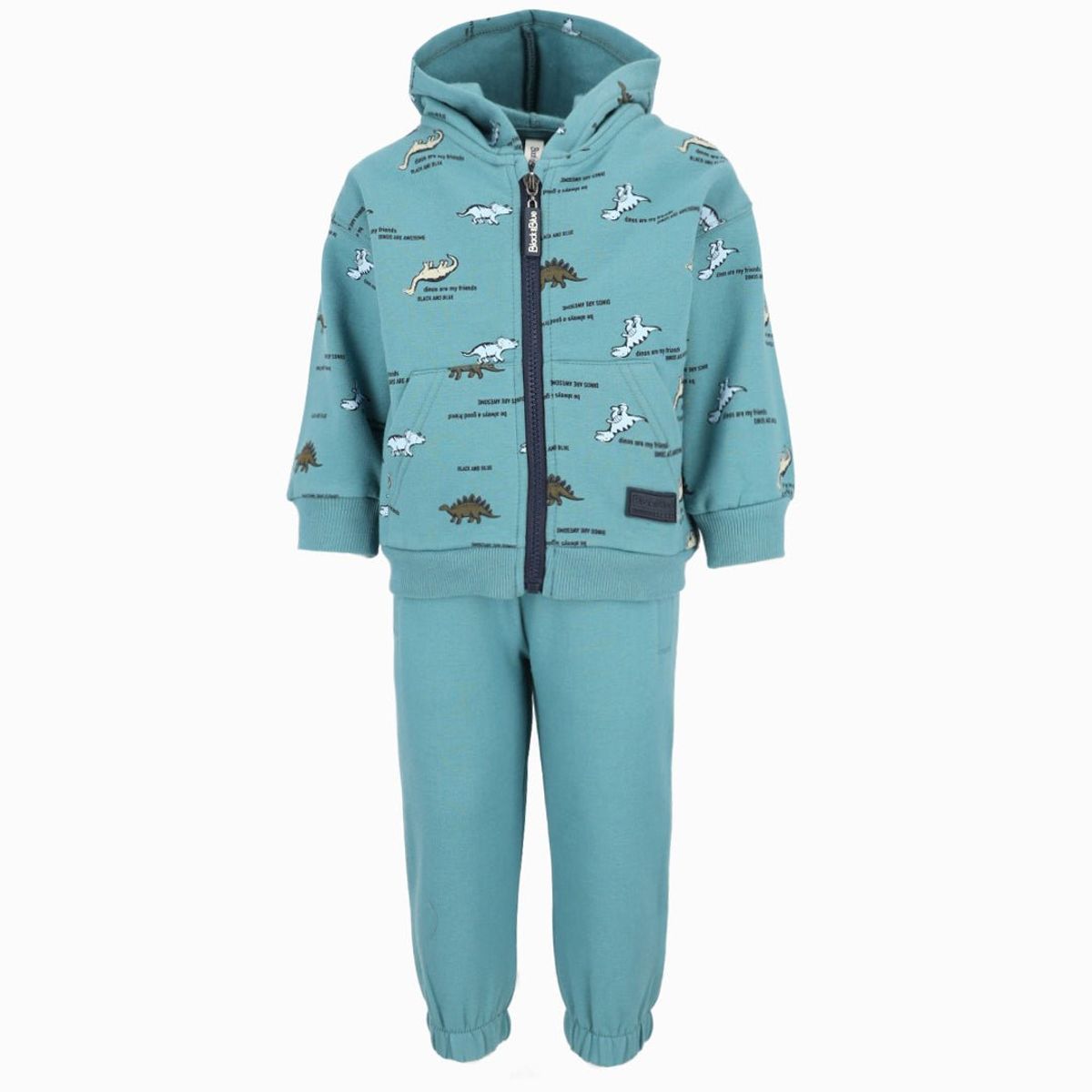 BLACK AND BLUE - Buzo bebés con dinosaurios Petroleo Black and Blue