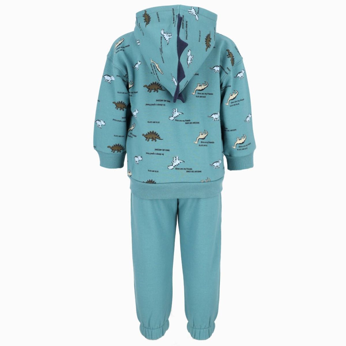 BLACK AND BLUE - Buzo bebés con dinosaurios Petroleo Black and Blue