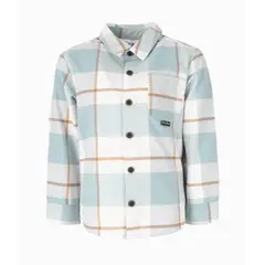 BLACK AND BLUE - Camisa niño cuadrillé menta