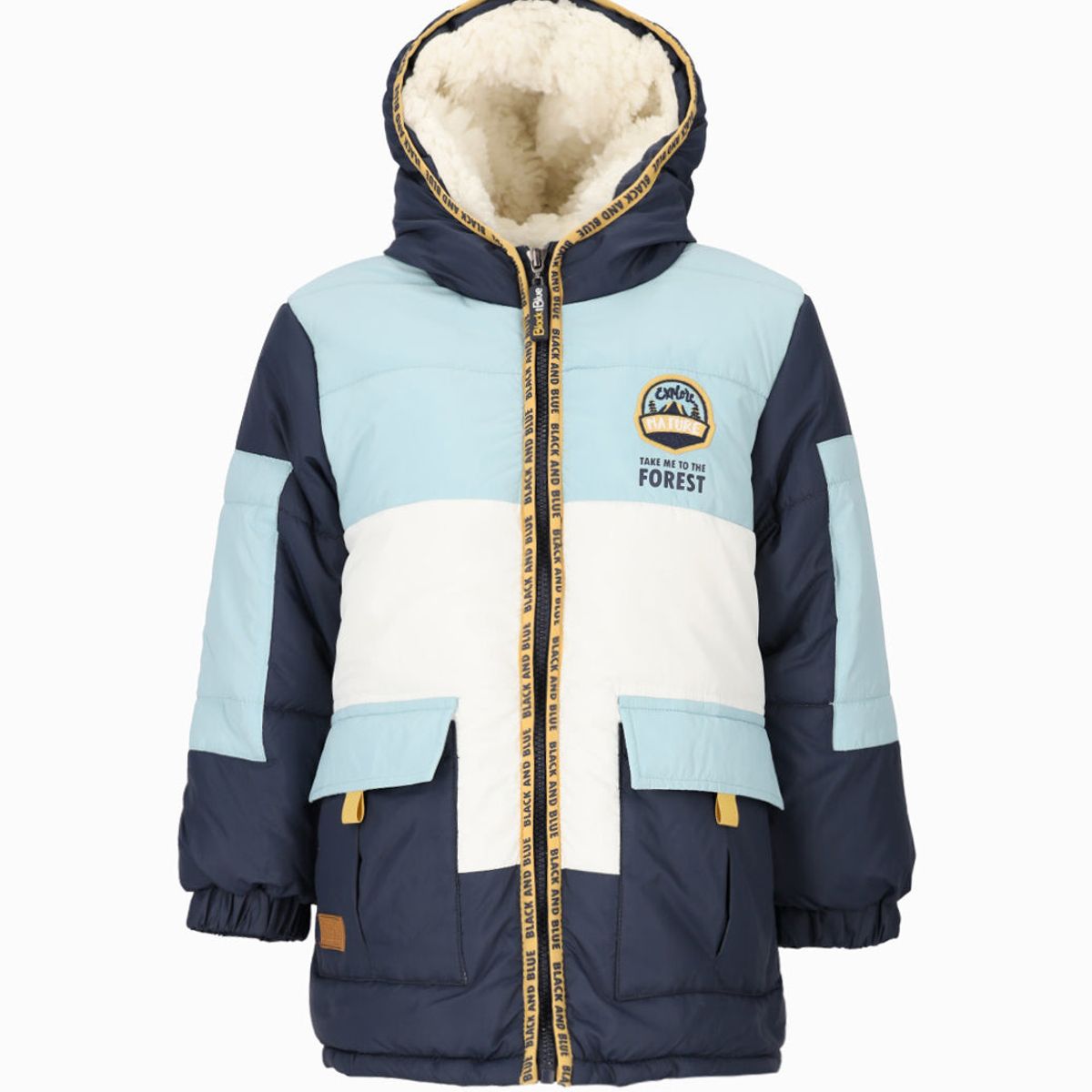 BLACK AND BLUE - Parka niño impermeable azul marino Black and Blue
