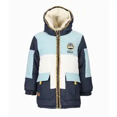 BLACK AND BLUE - Parka niño impermeable azul marino