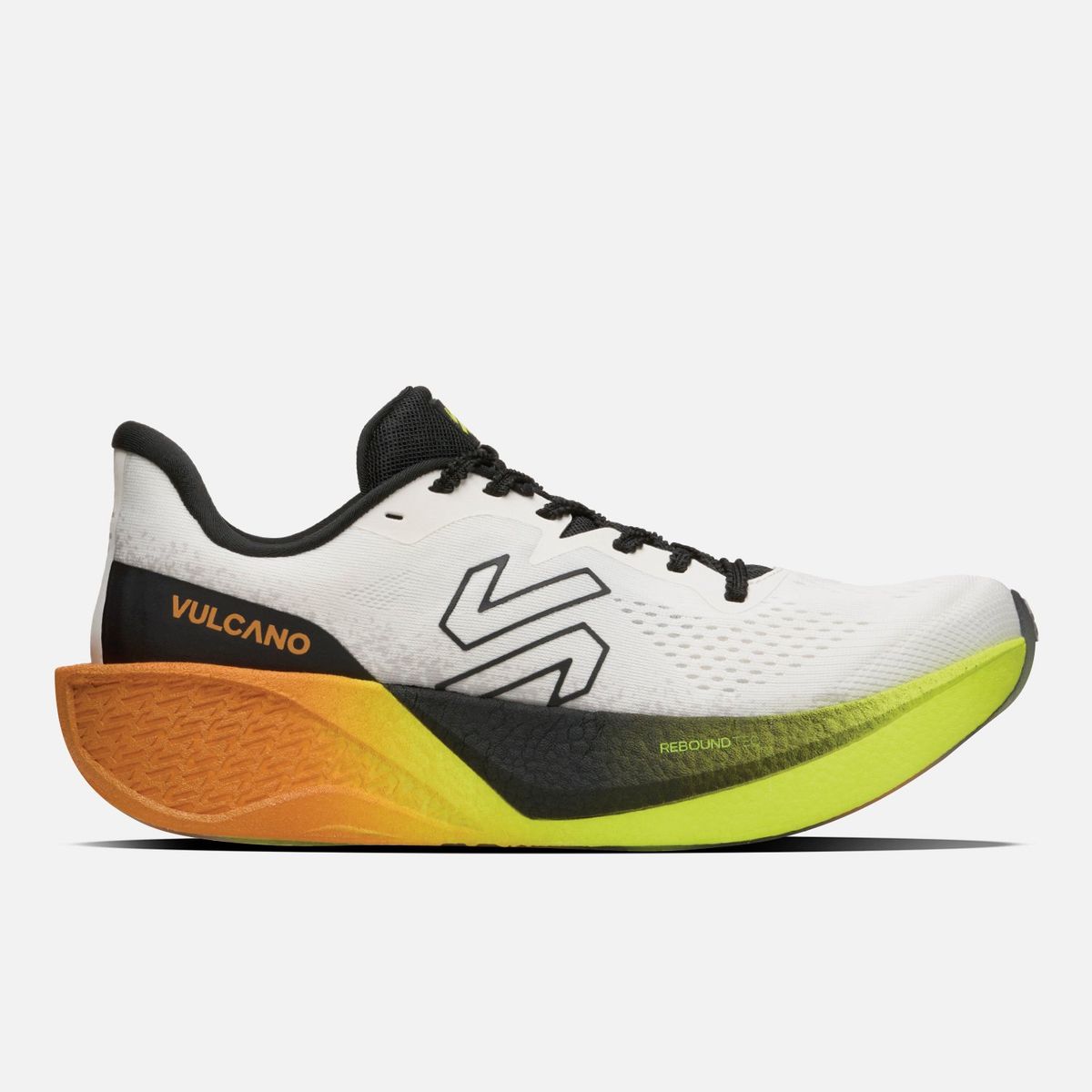 VULCANO - Zapatilla Running Hombre Nazca Blanco / Naranjo