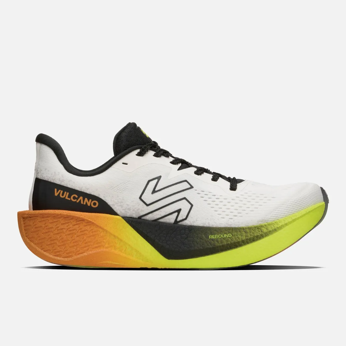 VULCANO - Zapatilla Running Hombre Nazca Blanco / Naranjo