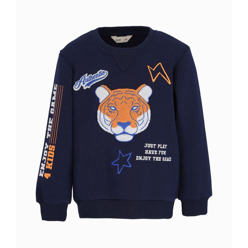 4KIDS - Polerón niño tigre azul 4 Kids