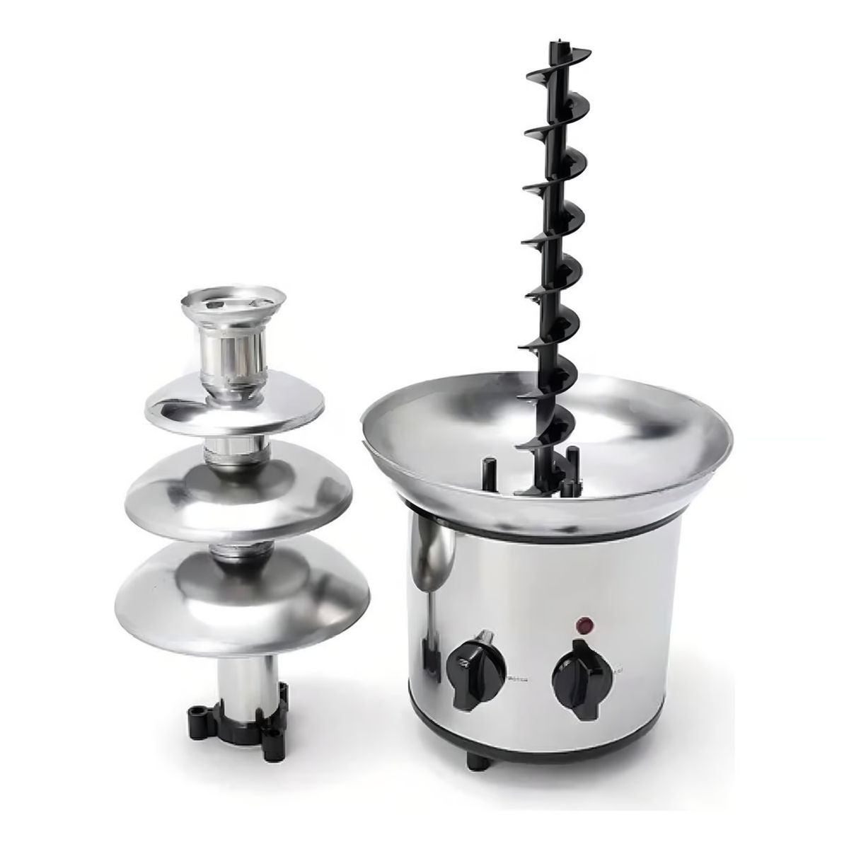 MOVI - FUENTE DE CHOCOLATE FONDUE ACERO INOXIDABLE 4 NIVELES