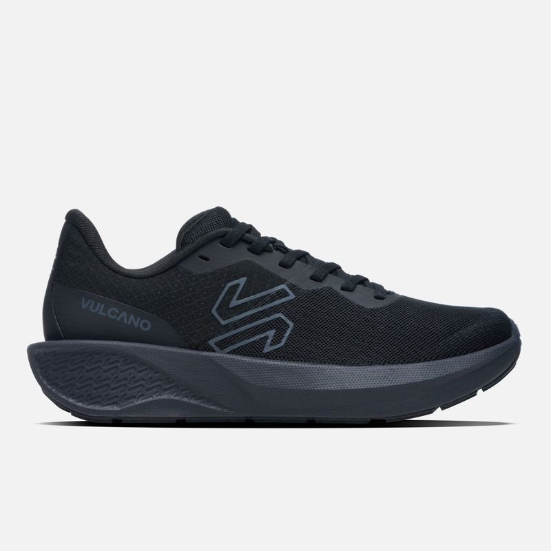 VULCANO - Zapatilla Running Hombre Ignite Triple Negro