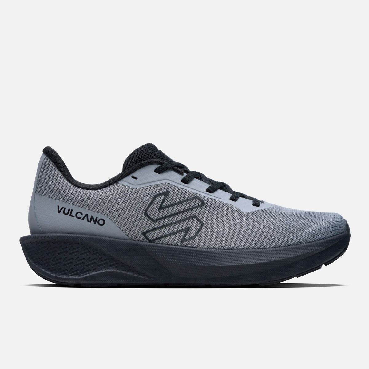 VULCANO - Zapatilla Running Hombre Seismic Gris / Negro