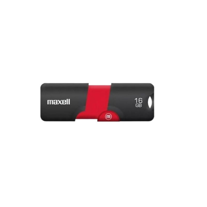 GENERICO - Pendrive Maxell FLIX 16GB USB 20 Retráctil Transferencia Rápida - Negro