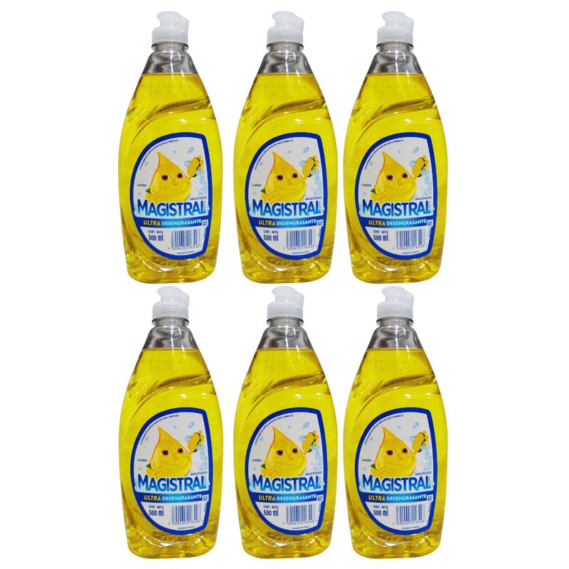 MAGISTRAL - Pack 6 Lavalozas Magistral Concentrado 500ml Rinde Más
