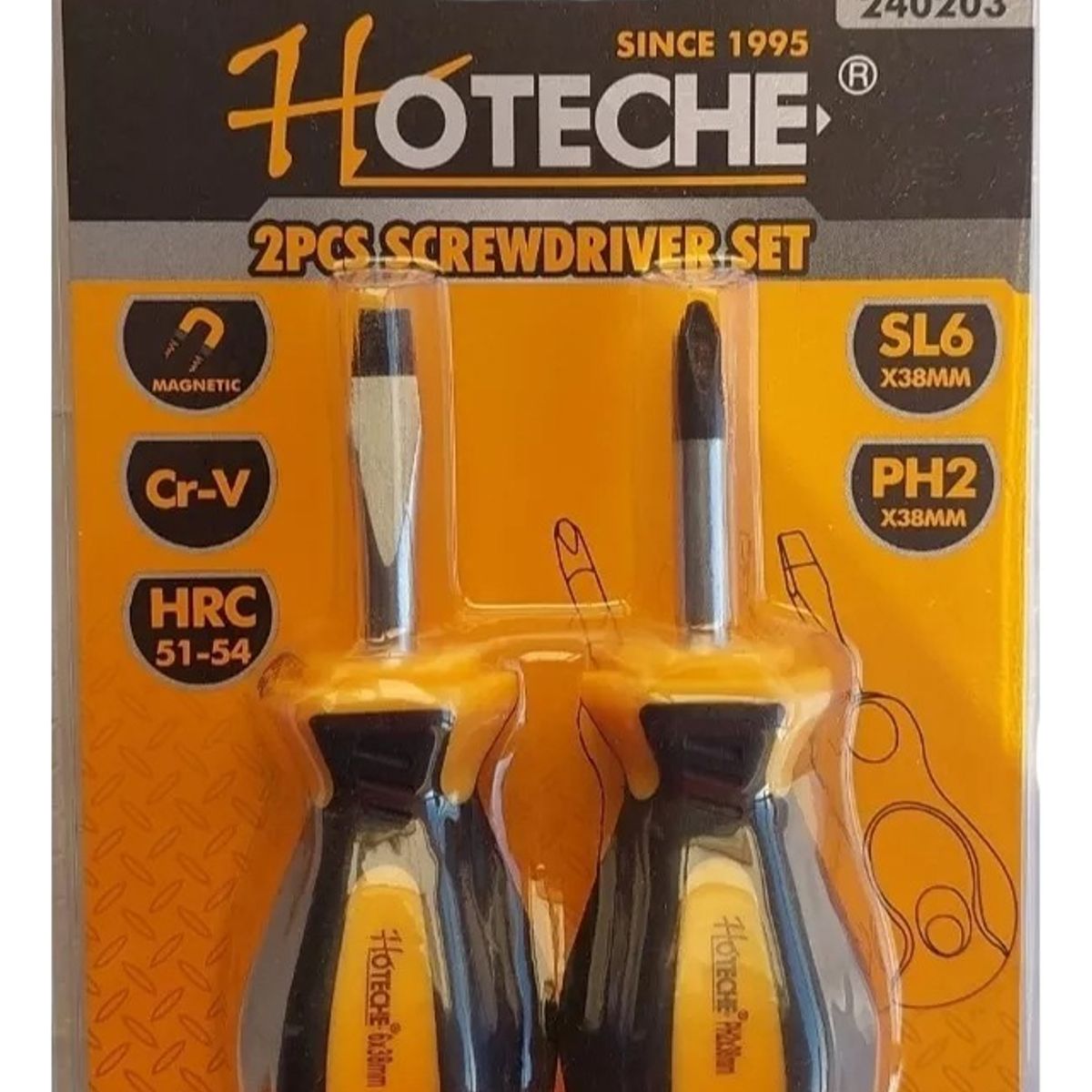 HOTECHE - Destornilladores Mini 2 Pzs Plano Y Cruz Hoteche 240203