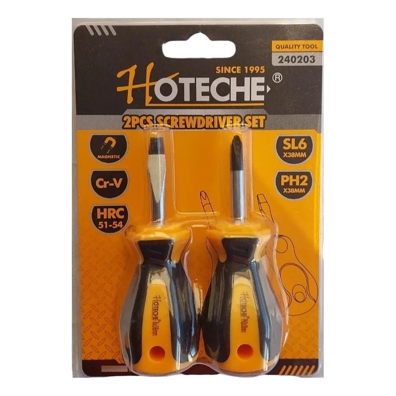 HOTECHE - Destornilladores Mini 2 Pzs Plano Y Cruz Hoteche 240203