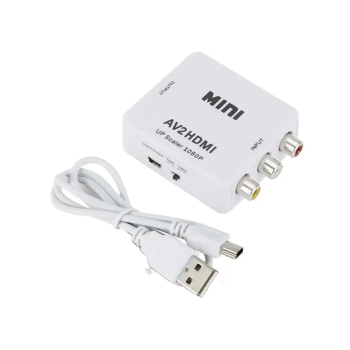 IRM - Adaptador Conversor AV RCA Análogo A HDMI Digital