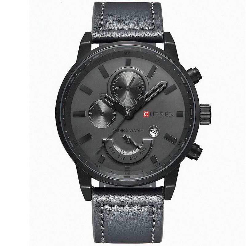 CURREN - Reloj Hombre Curren Black Recon Elegancia Deportivo Original