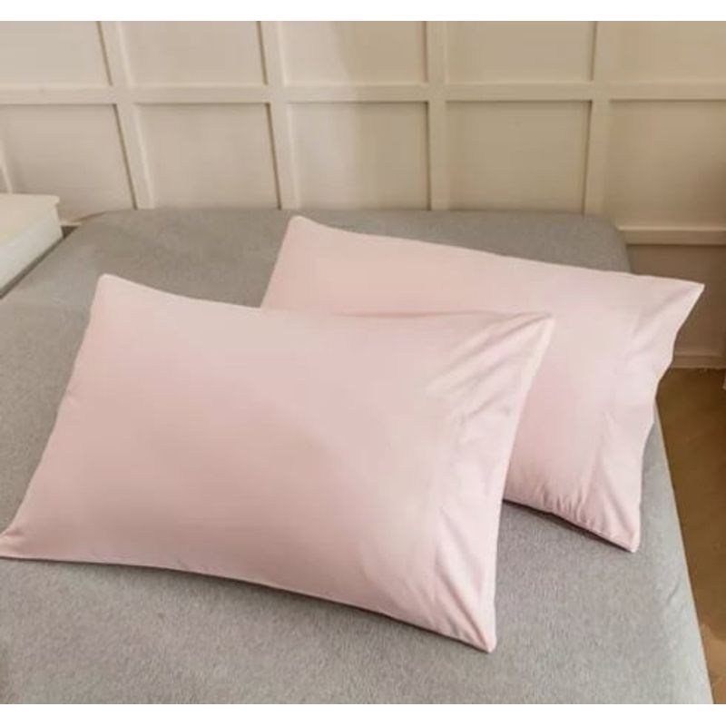 GENERICO - 2 Fundas De Almohada 2800 Hilos Rosado